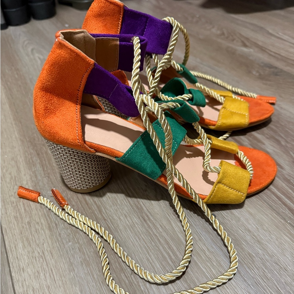 Colorful Block Sandals